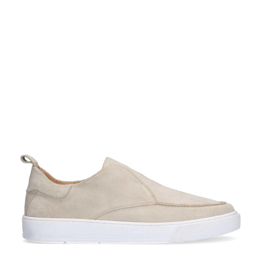 Beige heren Manfield suède loafers