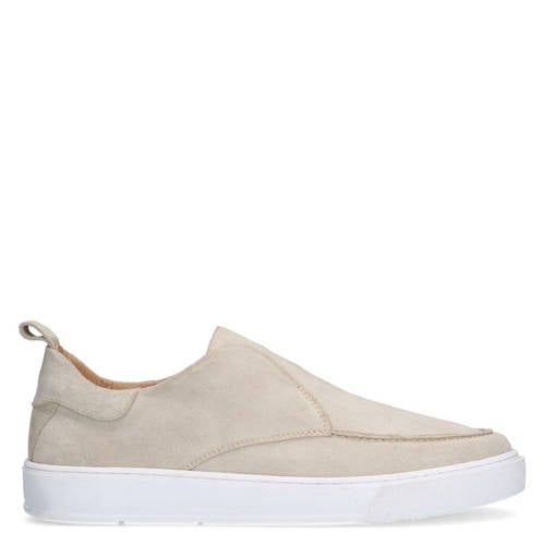 Manfield suède loafers beige afbeelding