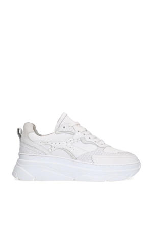leren sneakers wit
