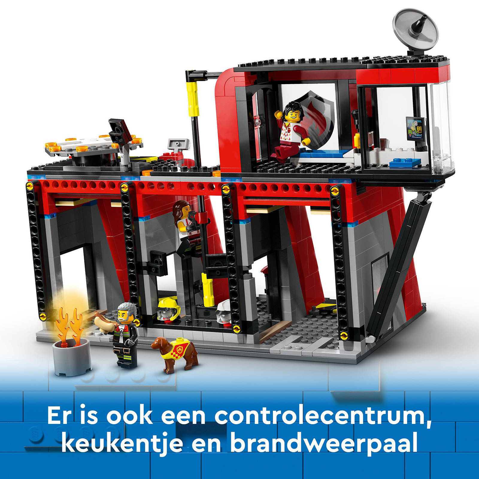 LEGO City Brandweerkazerne en brandweerauto Brandweer LEGO City Brandweerkazerne en brandweerauto Brandweer