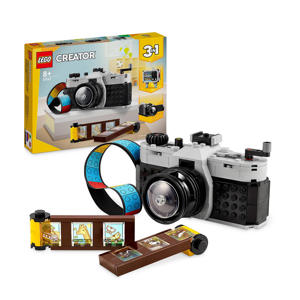 3-in-1 Retro fotocamera Set met Modellen van Speelgoed Tv en Videocamera 31147