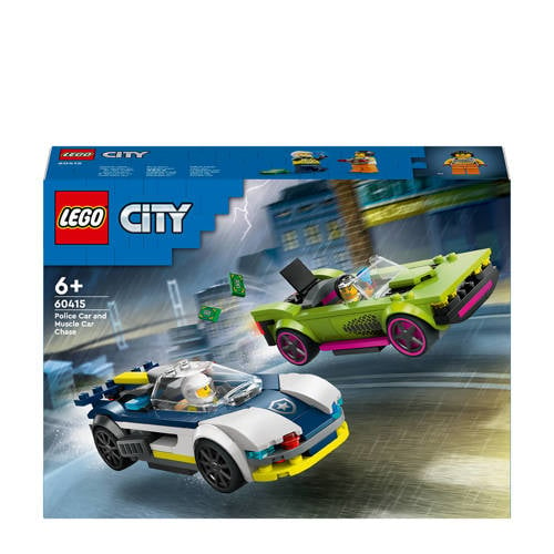 Wehkamp LEGO City Politiewagen en snelle autoachtervolging 60415 aanbieding