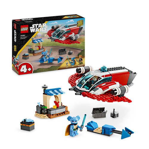 LEGO Star Wars Young Jedi Adventures De Crimson Firehawk Bouwbaar Ruimteschip Speelgoed 75384 afbeelding