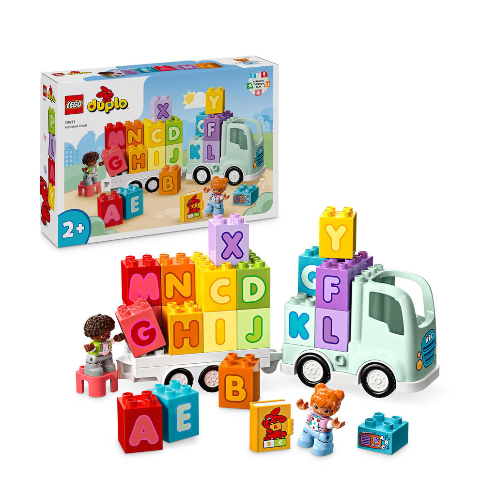 LEGO DUPLO Stad Alfabetvrachtwagen Educatief Speelgoed voor Peuters 10421