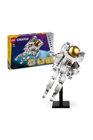 3-in-1 Ruimtevaarder Set met Speelgoed Hond en Ruimteschip plus Astronaut 31152