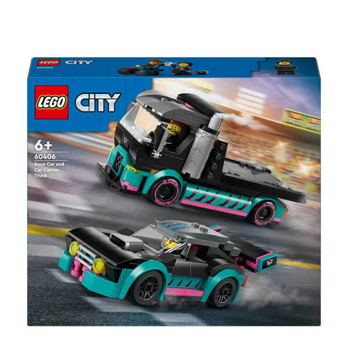 Wehkamp LEGO City Raceauto en transporttruck 60406 aanbieding