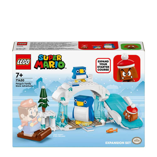 Wehkamp LEGO Super Mario Uitbreidingsset: Sneeuwavontuur met pinguïn en familie 71430 aanbieding
