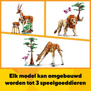 thumbnail: LEGO Creator 3-in-1 Safaridieren Speelgoed Set met Giraffe, Gazelles en Leeuw 31150
