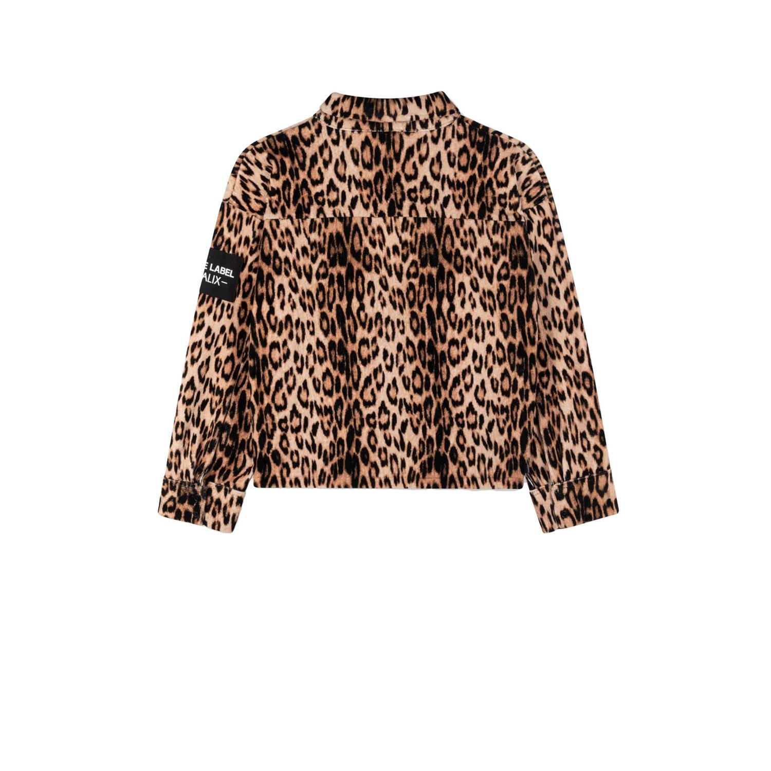 Alix the Label blouse met panterprint bruin