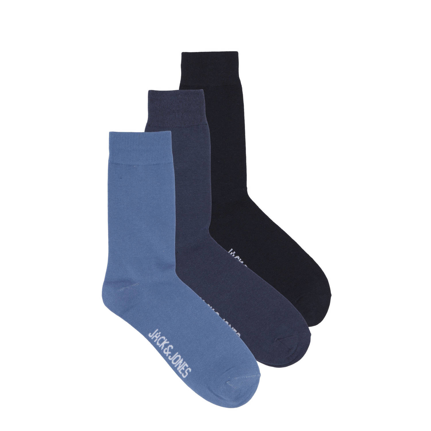 JACK & JONES sokken JACCOL set van 3 donkerblauw