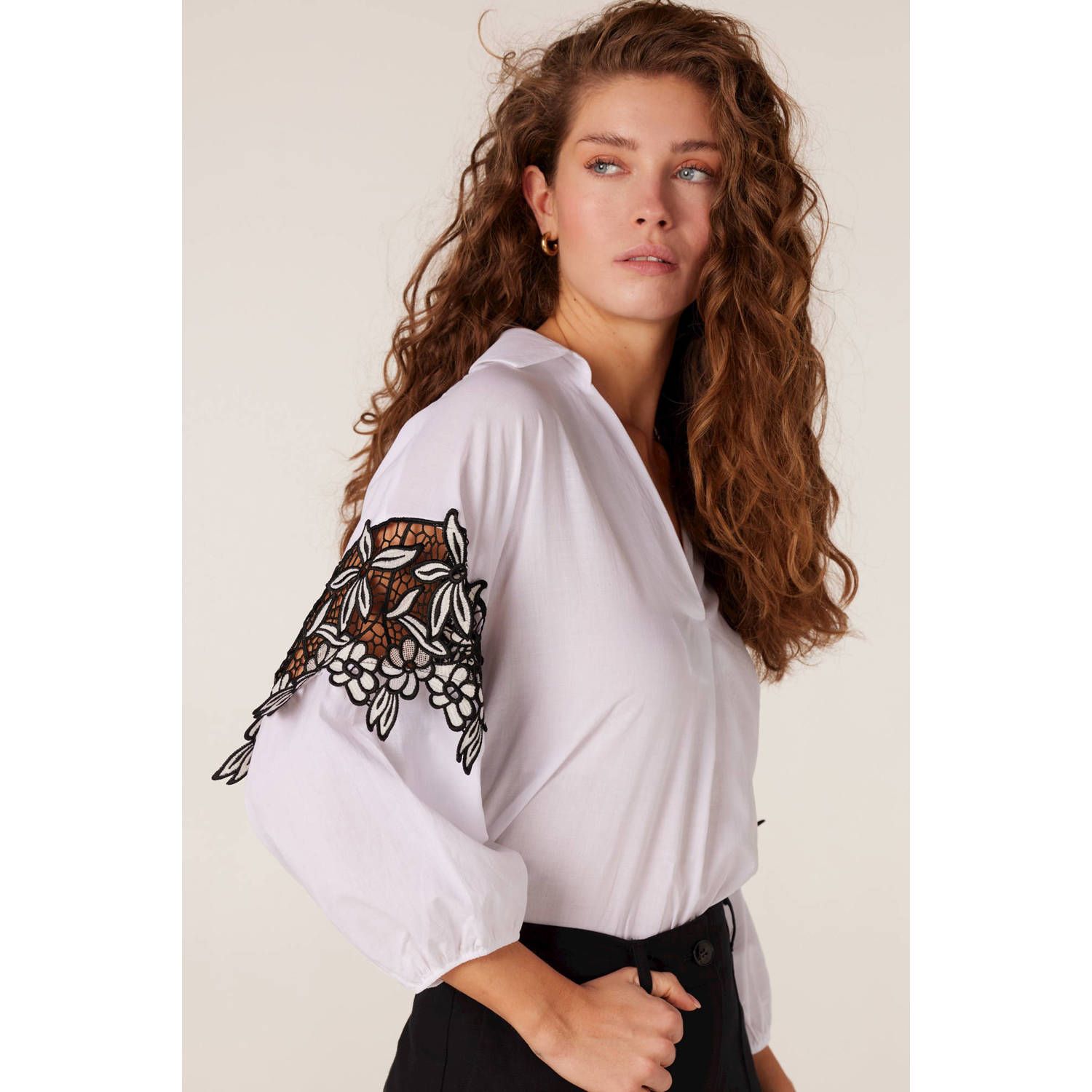 JANSEN Amsterdam top wit zwart