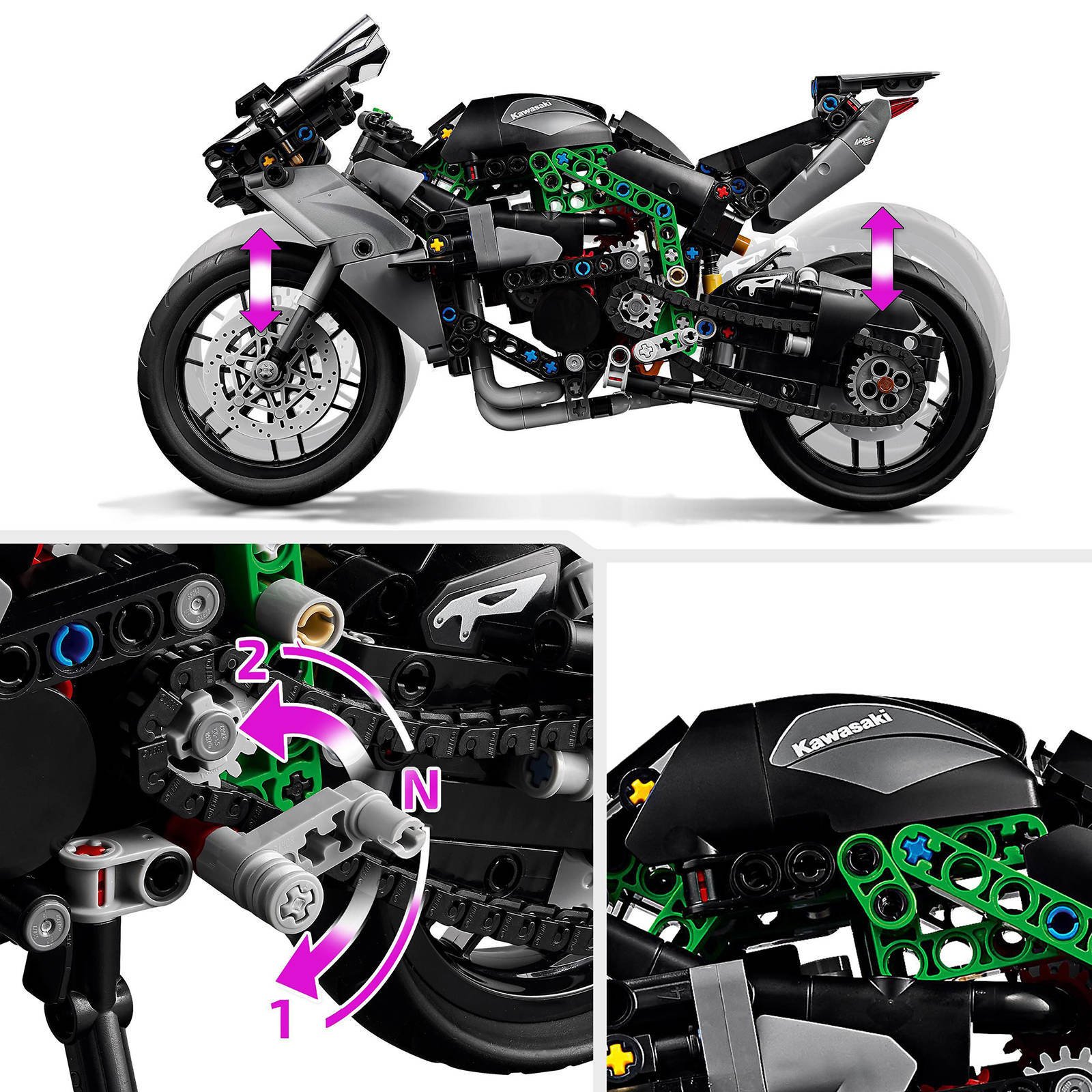 LEGO 42170 Review | LEGO Kawasaki Ninja H2R | Review 42170