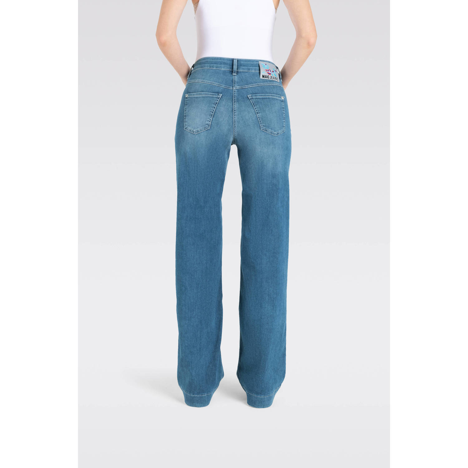 MAC regular waist jeans medium blue denim