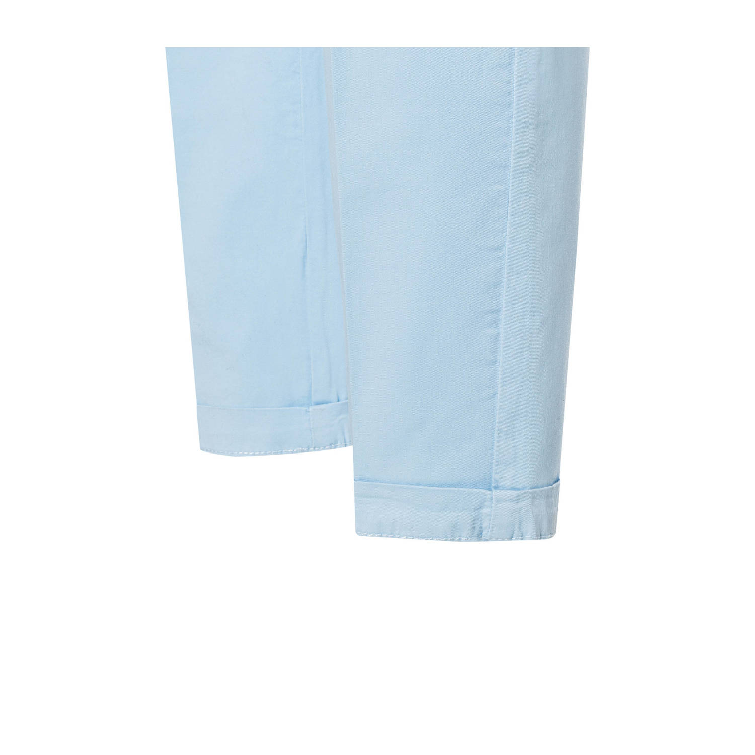 MAC tapered fit broek Chino turn up lichtblauw