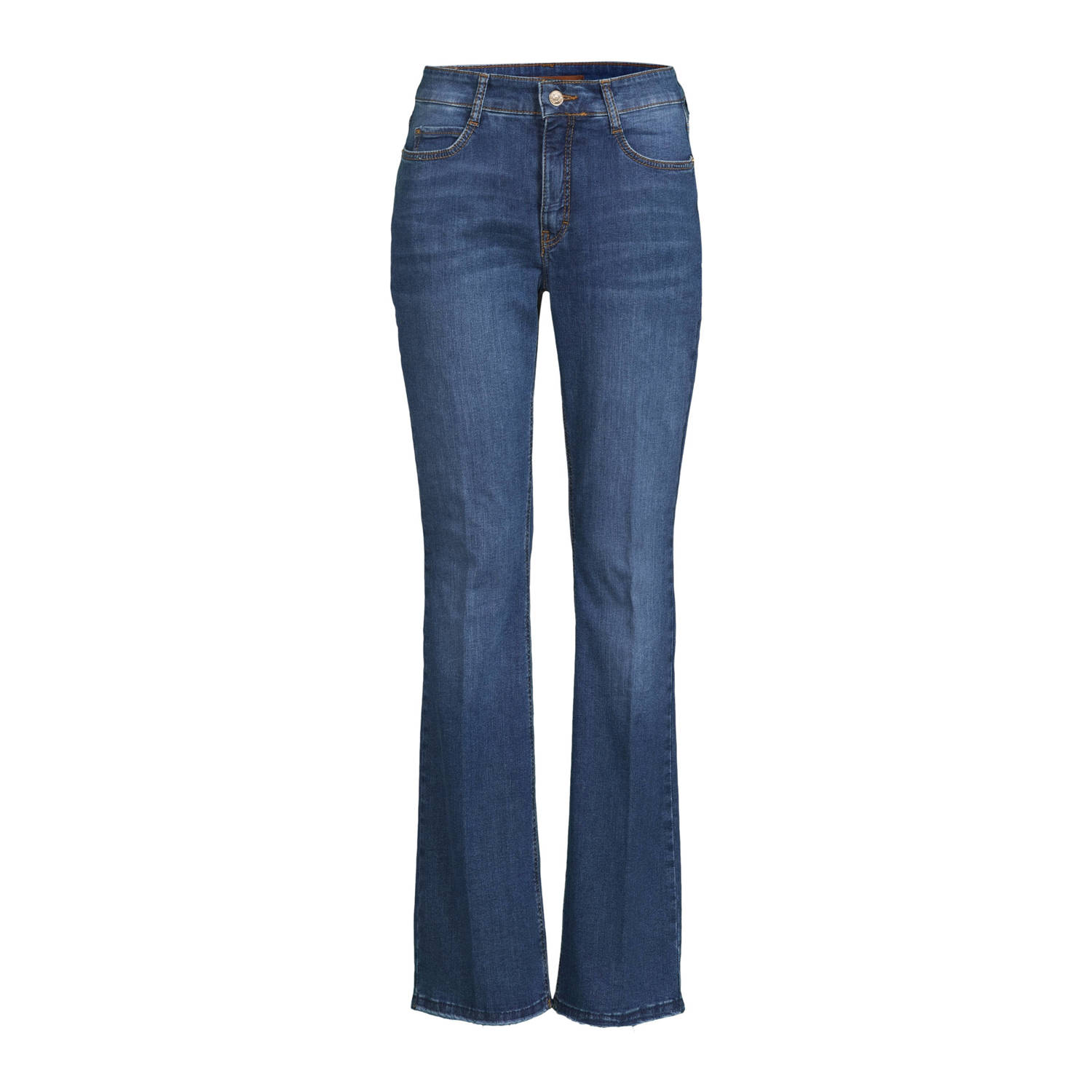 MAC Blauwe Bootcut Fringe Jeans Blue Dames