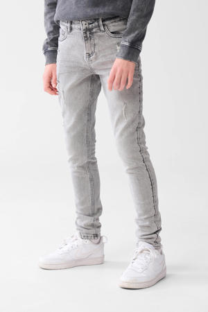 tapered fit jeans grey denim
