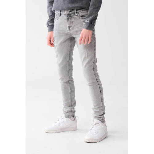 Shoeby tapered fit jeans grey denim afbeelding