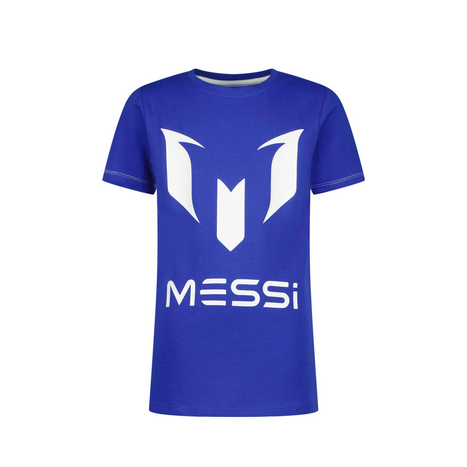 Vingino x Messi T-shirt met logo hardblauw wit
