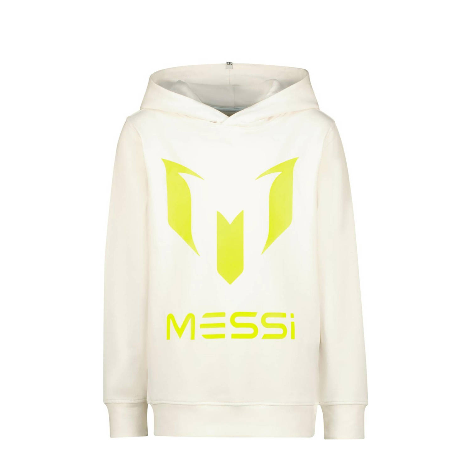 VINGINO x Messi hoodie met logo wit geel Sweater Logo 104
