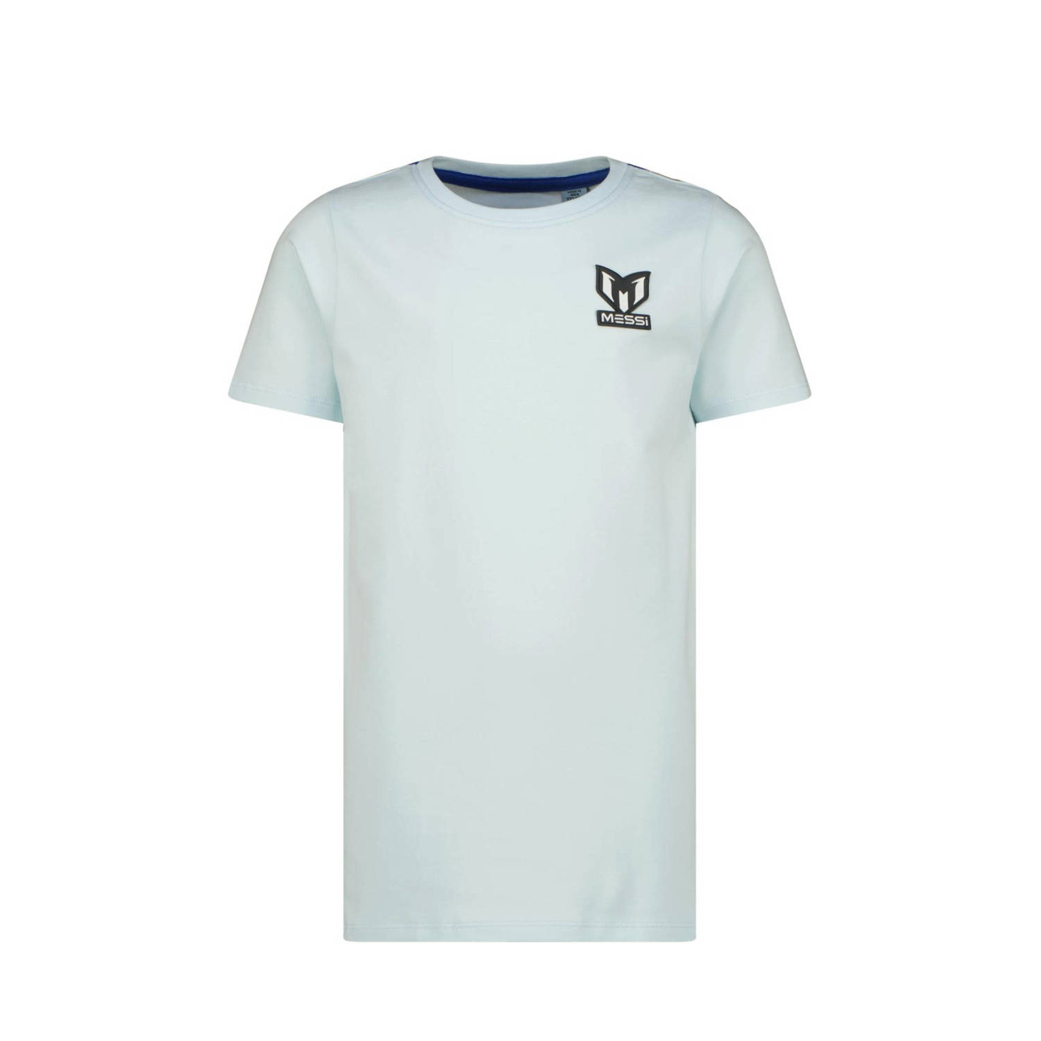 VINGINO x Messi T-shirt Jacko met backprint lichtblauw hardblauw Jongens Stretchkatoen Ronde hals 152