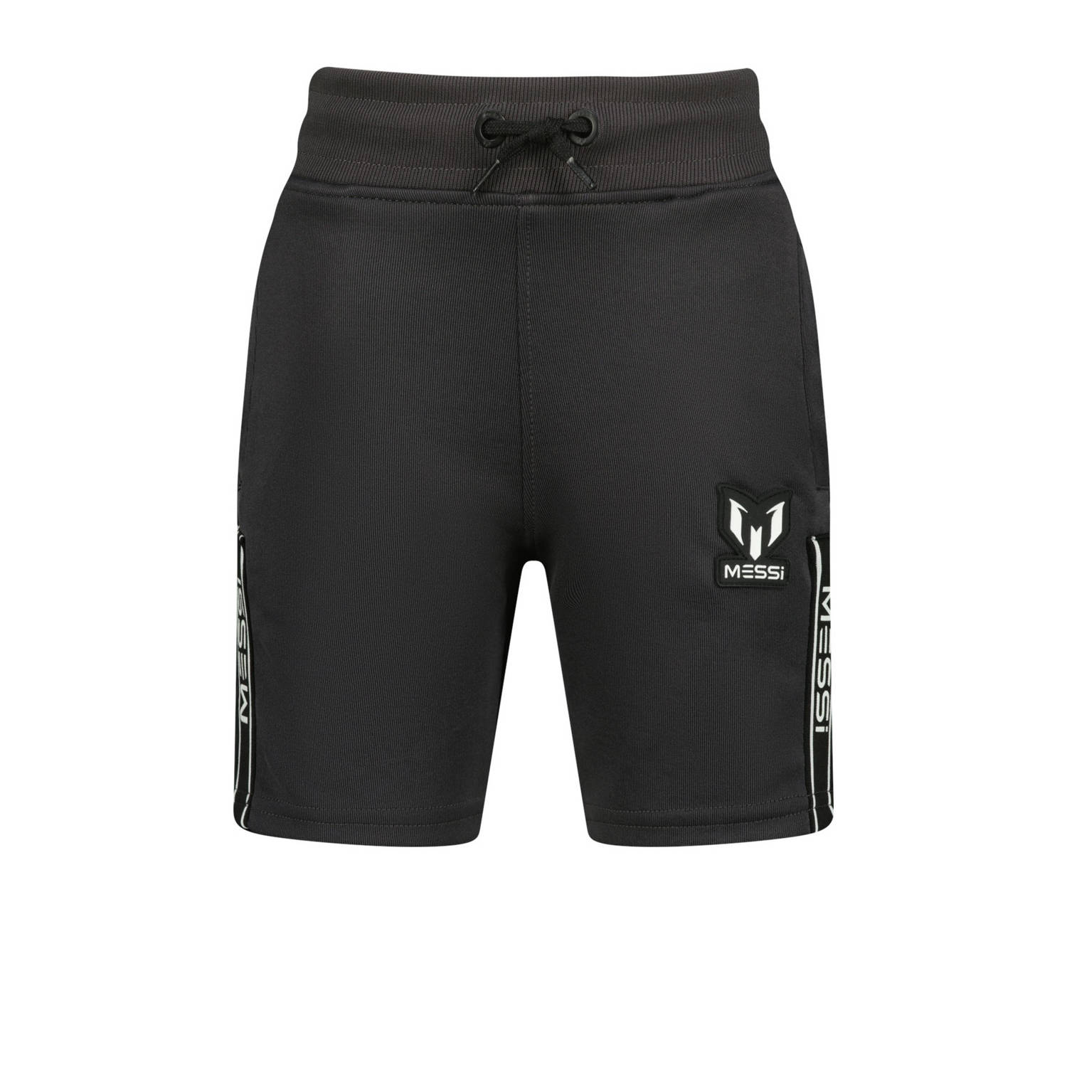 VINGINO x Messi sweatshort Roberto met logo donkergrijs Korte broek Logo 176