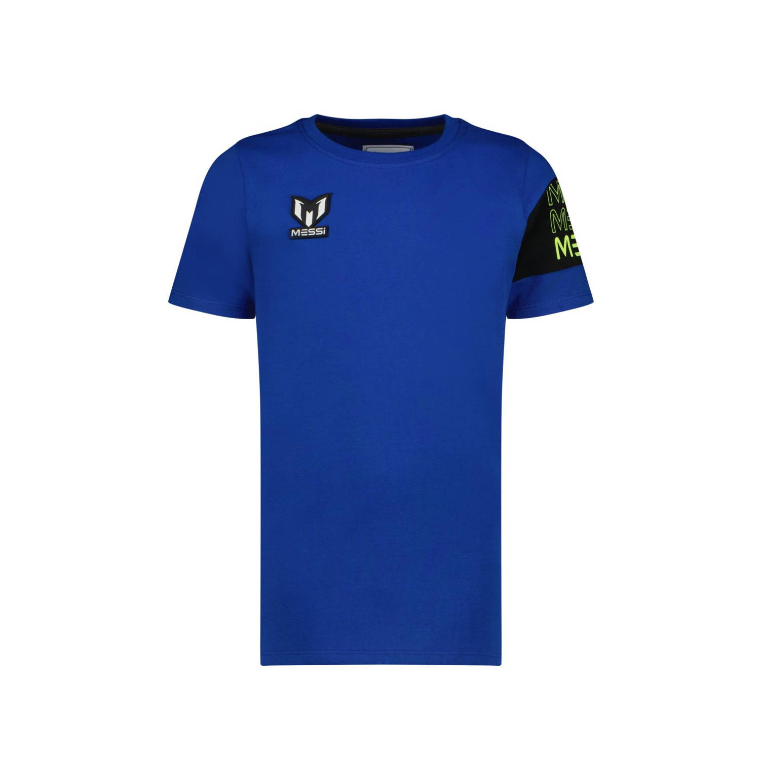 VINGINO x Messi T-shirt Jumal met logo hardblauw Stretchkatoen Ronde hals 104