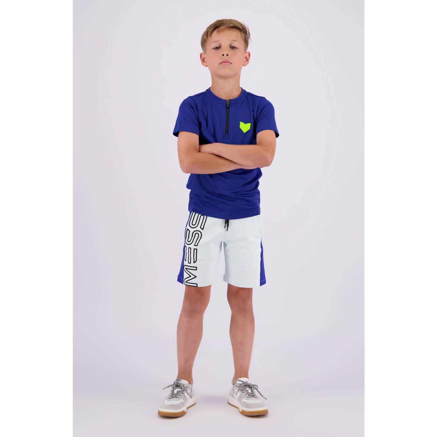 VINGINO x Messi T-shirt Jipper hardblauw Jongens Polyester Ronde hals Effen 116