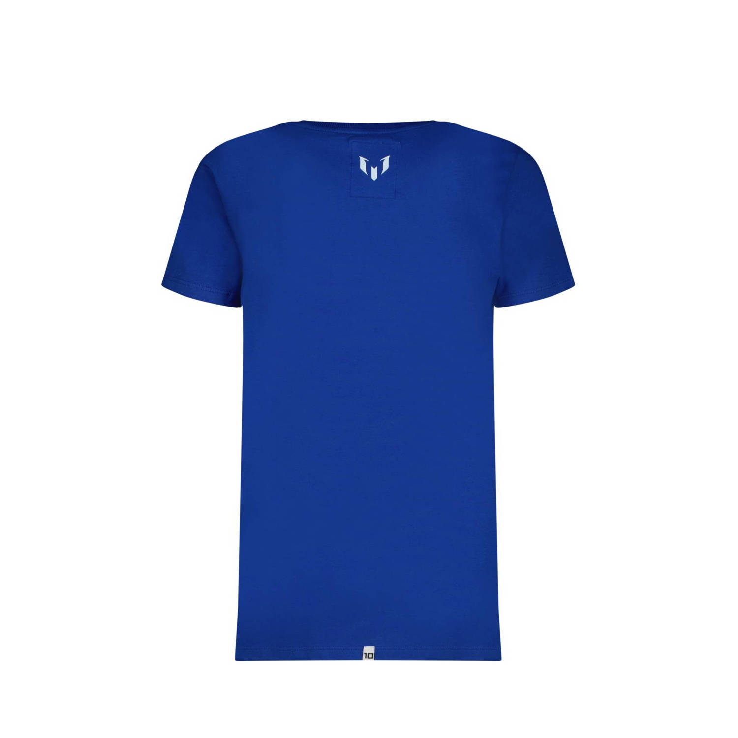 Vingino x Messi T-shirt Jaxe met logo hardblauw