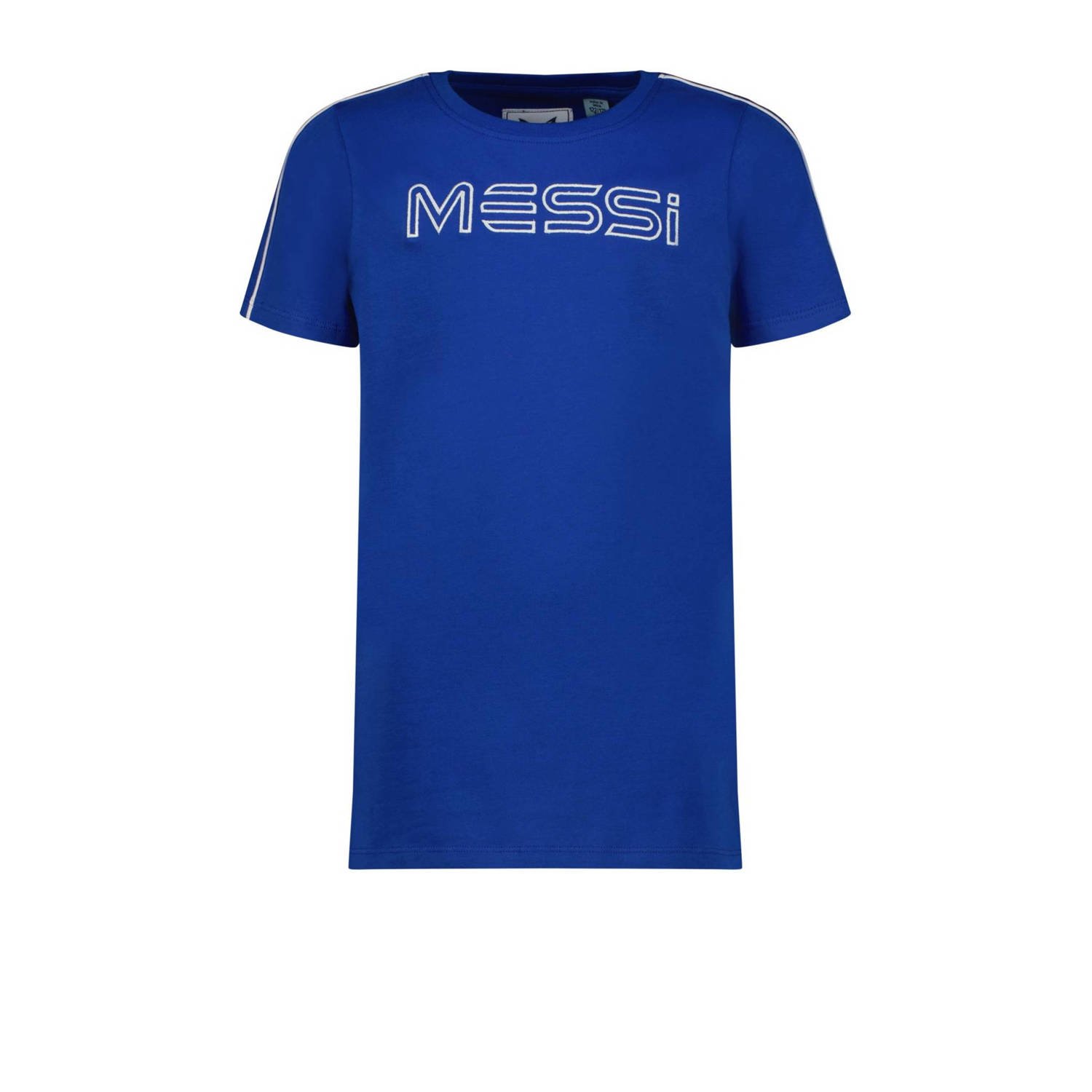 VINGINO x Messi T-shirt Jaxe met logo hardblauw Jongens Stretchkatoen Ronde hals 104