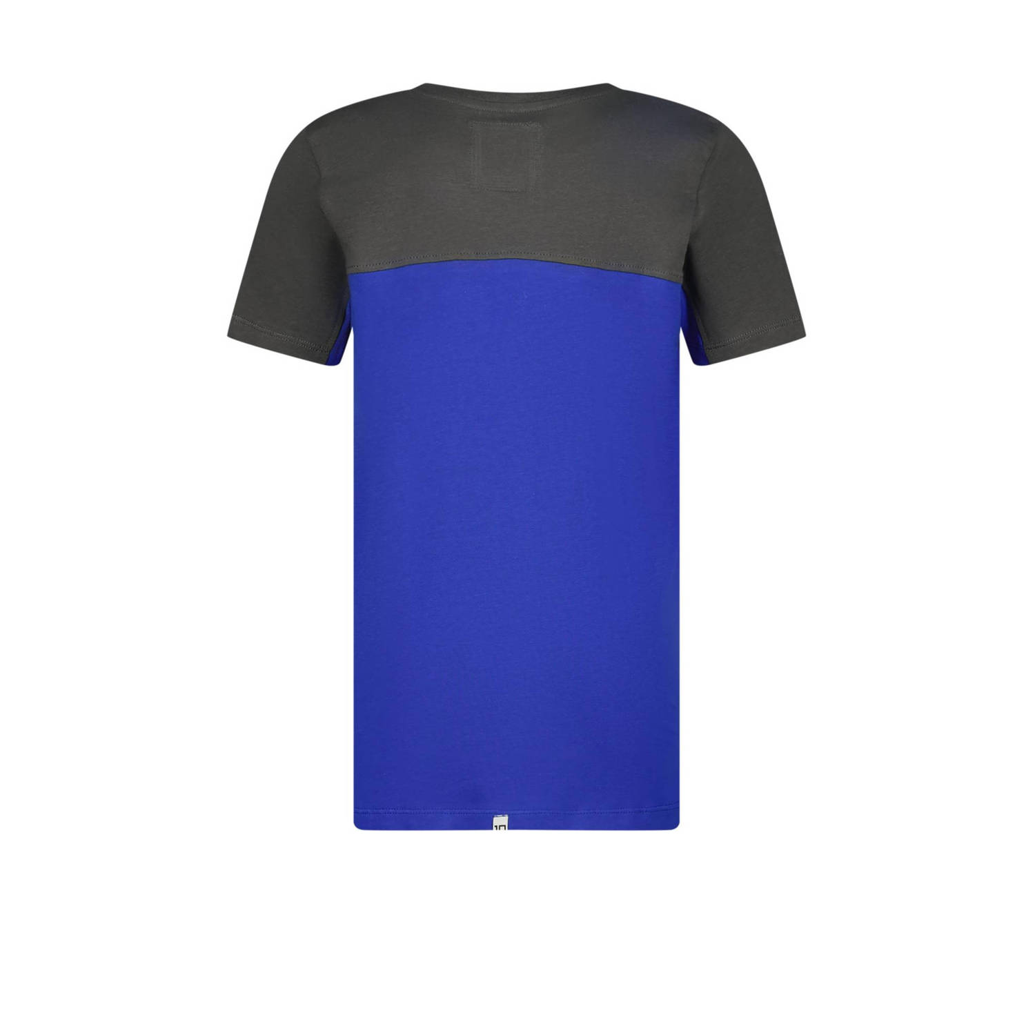 Vingino x Messi T-shirt Jint met logo hardblauw donkergrijs