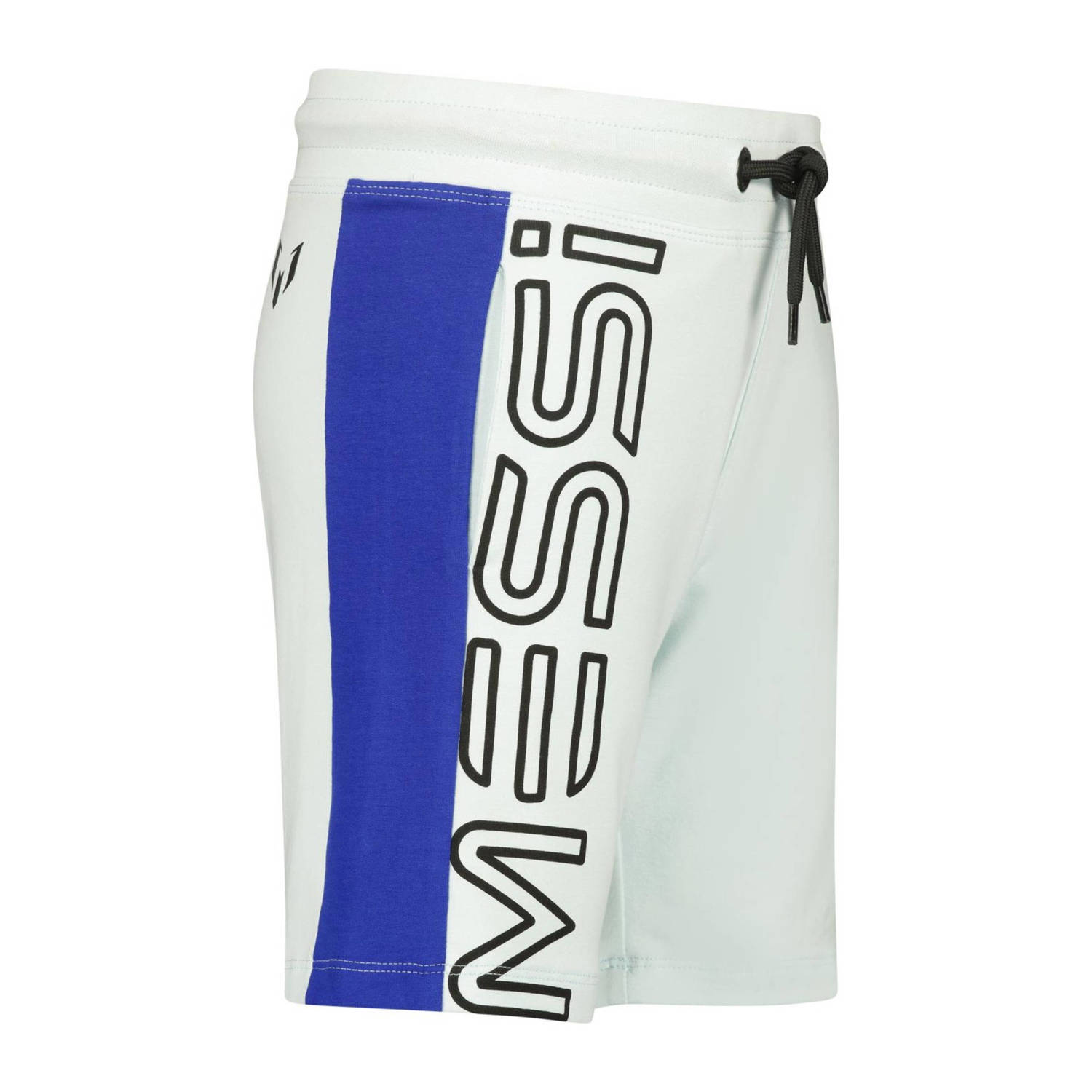 Vingino x Messi sweatshort Rafo met logo lichtblauw hardblauw