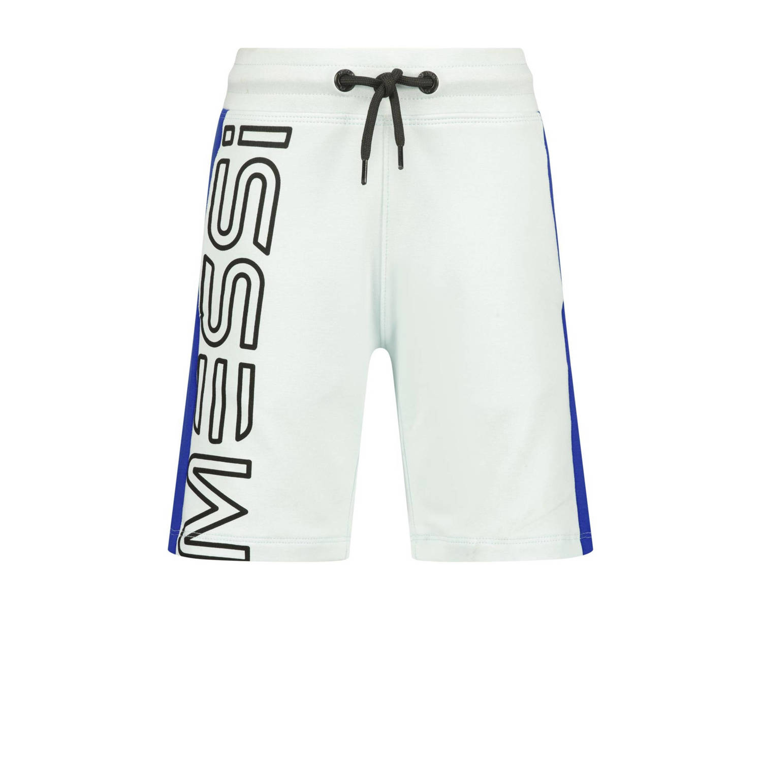 VINGINO x Messi sweatshort Rafo met logo lichtblauw hardblauw Korte broek 104