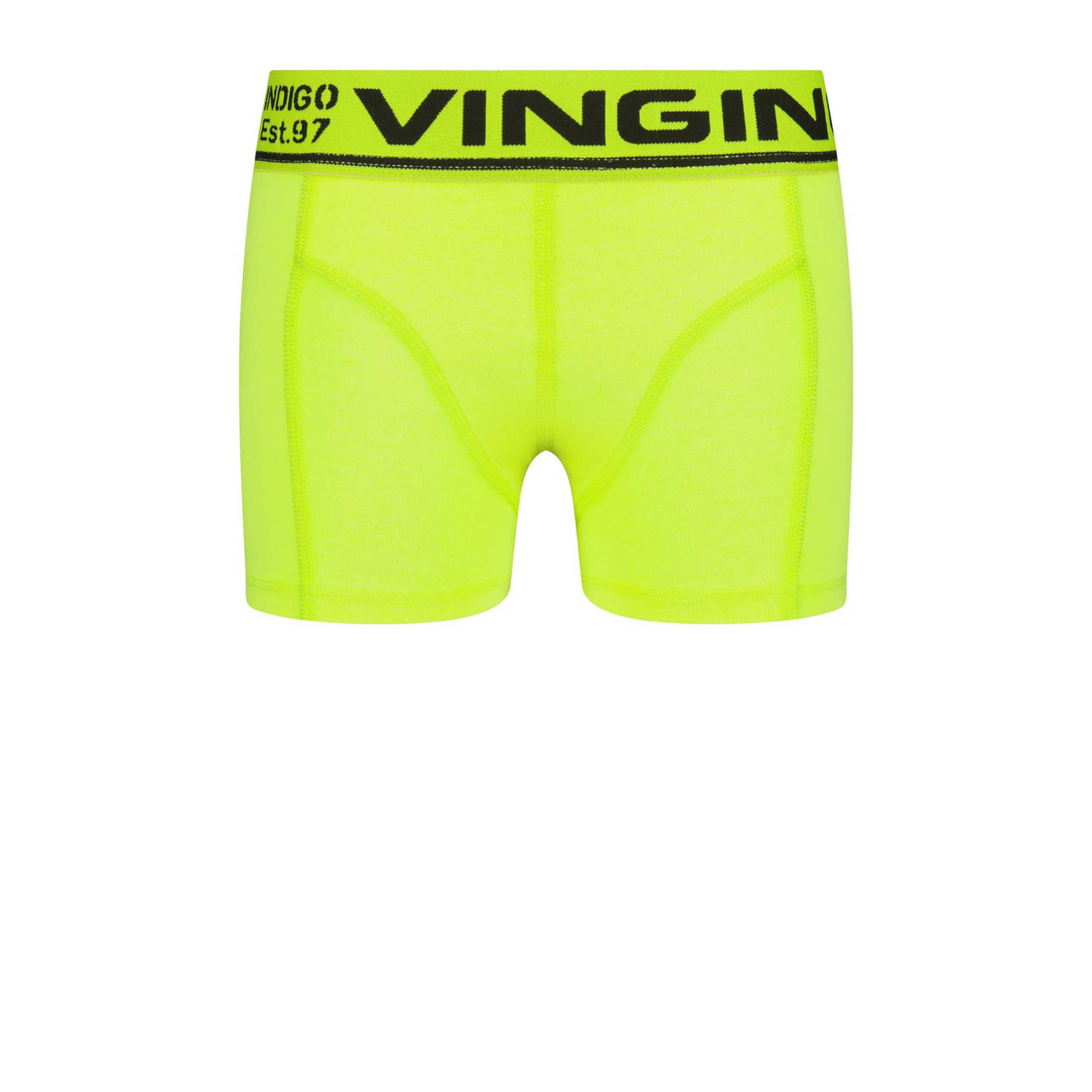 Vingino boxershort Week set van 7 neon geel multicolor