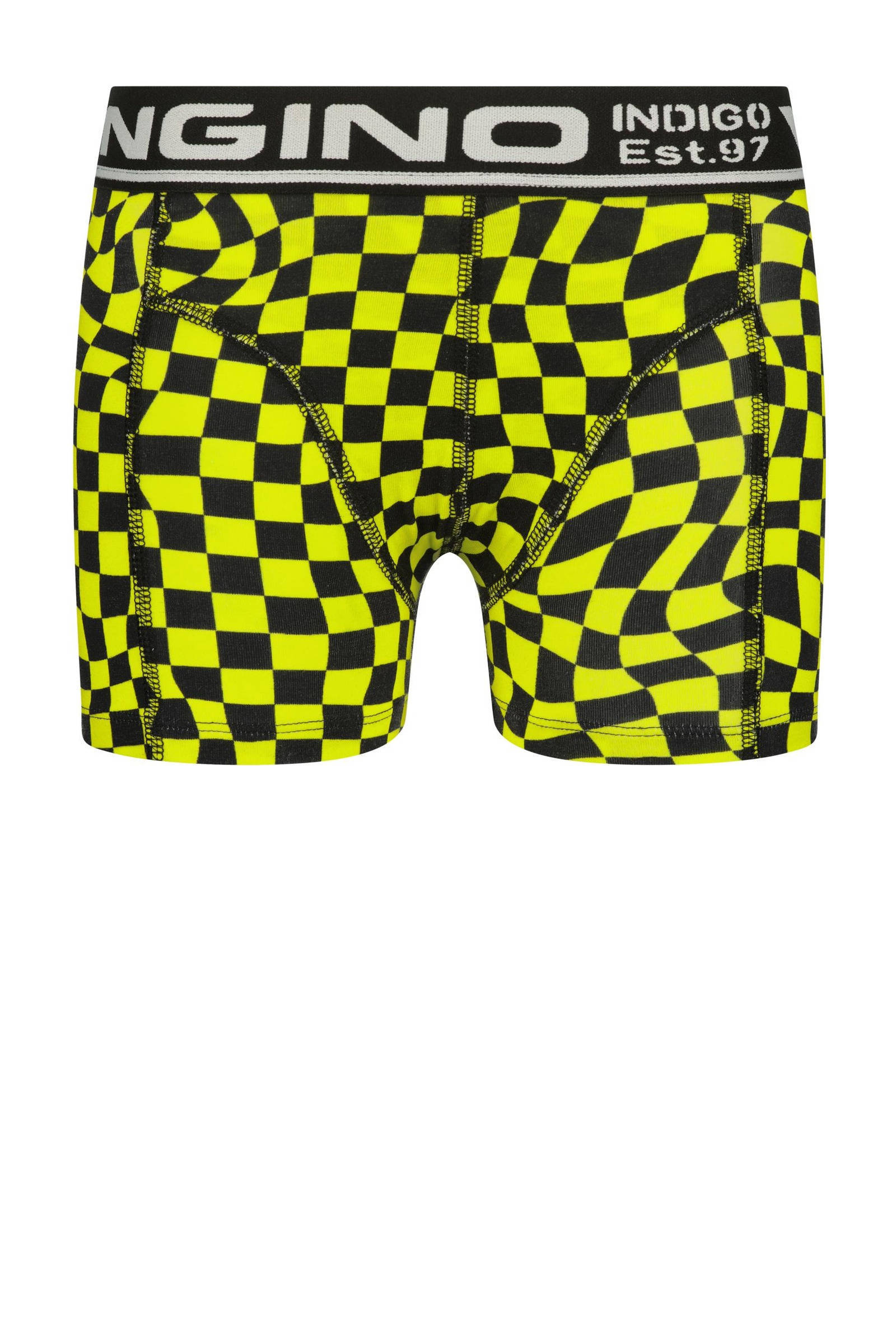 Vingino boxershort Week set van 7 neon geel multicolor wehkamp