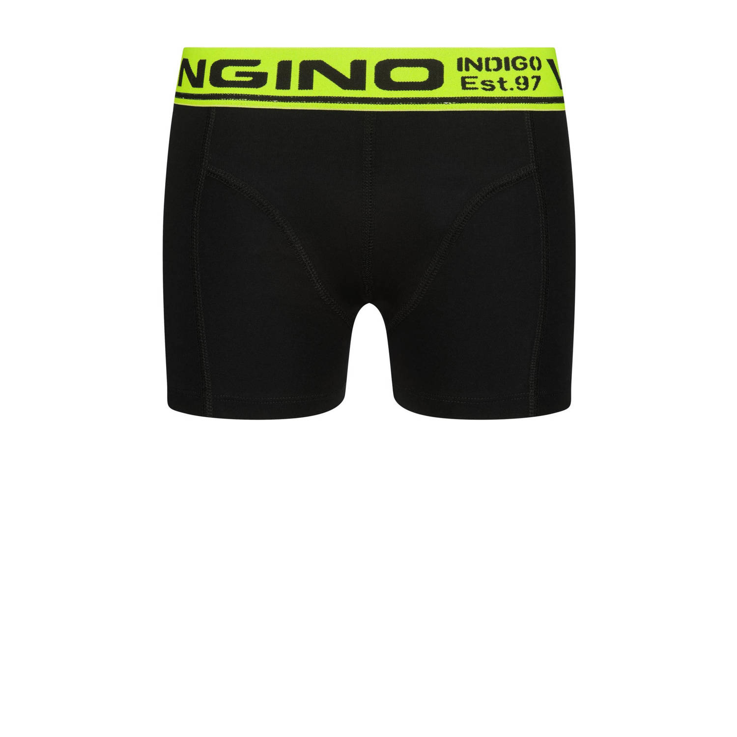 Vingino boxershort Check set van 3 zwart neon geel
