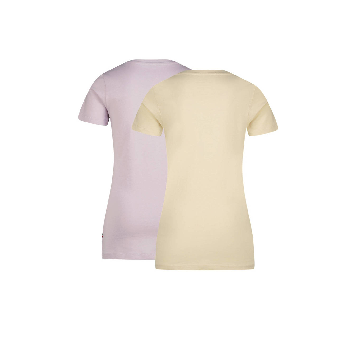 Vingino T-shirt set van 2 lila ecru