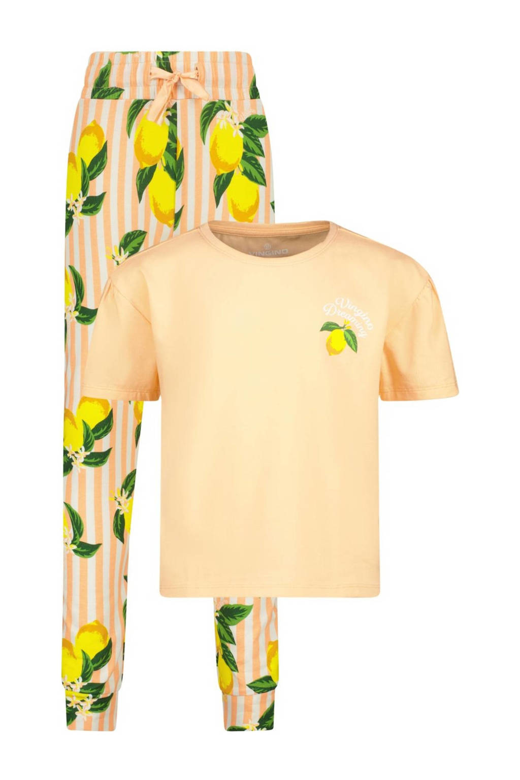 pyjama Weilla oranje/geel/groen