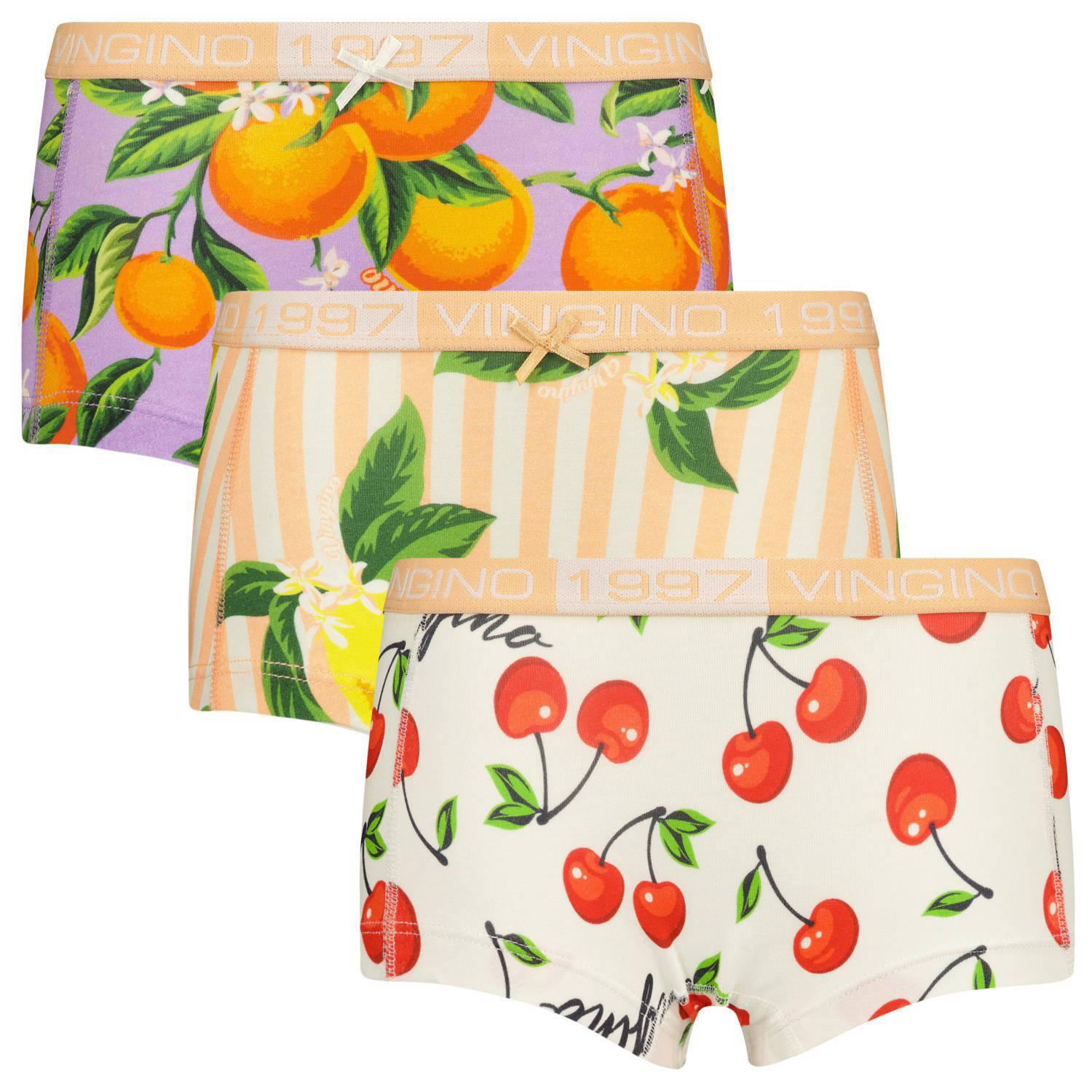 Vingino short Fruit set van 3 multicolor