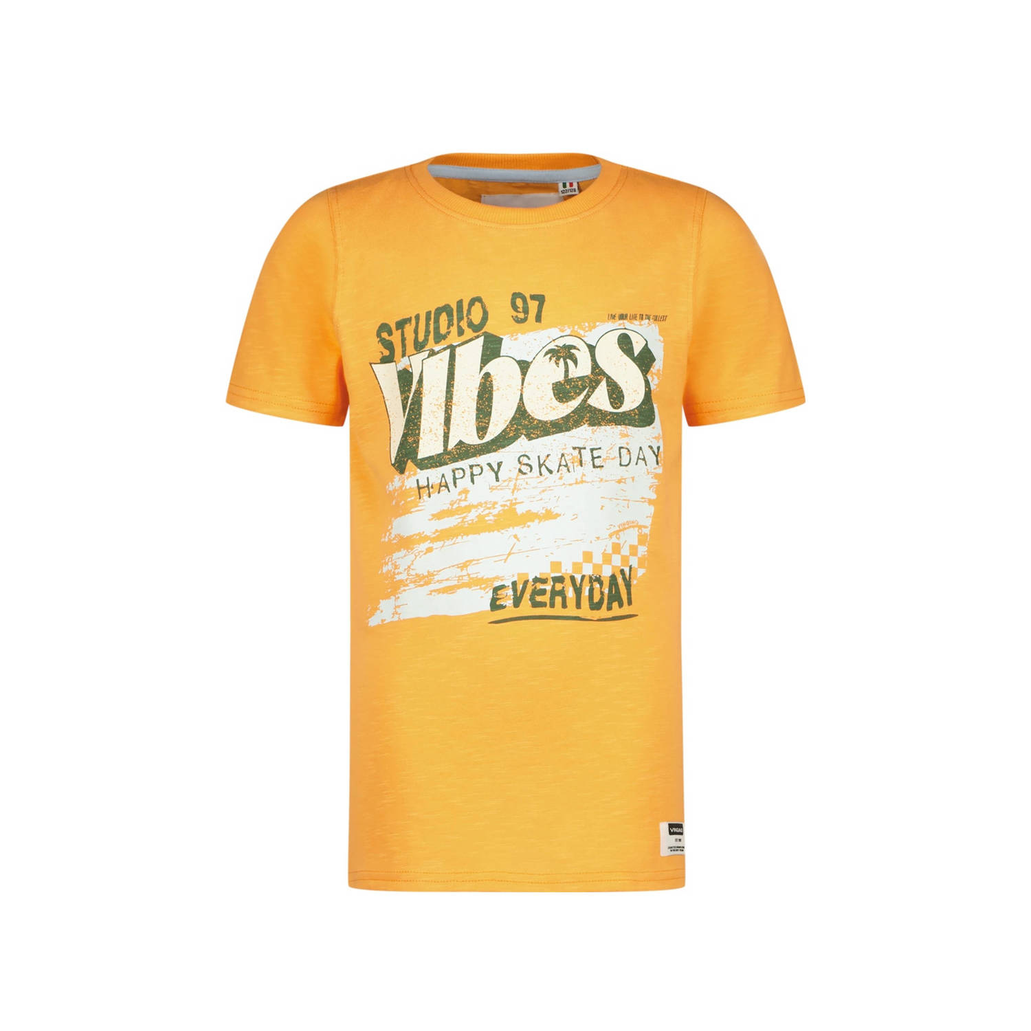 VINGINO T-shirt Hanwu oranje Jongens Katoen Ronde hals Effen 128