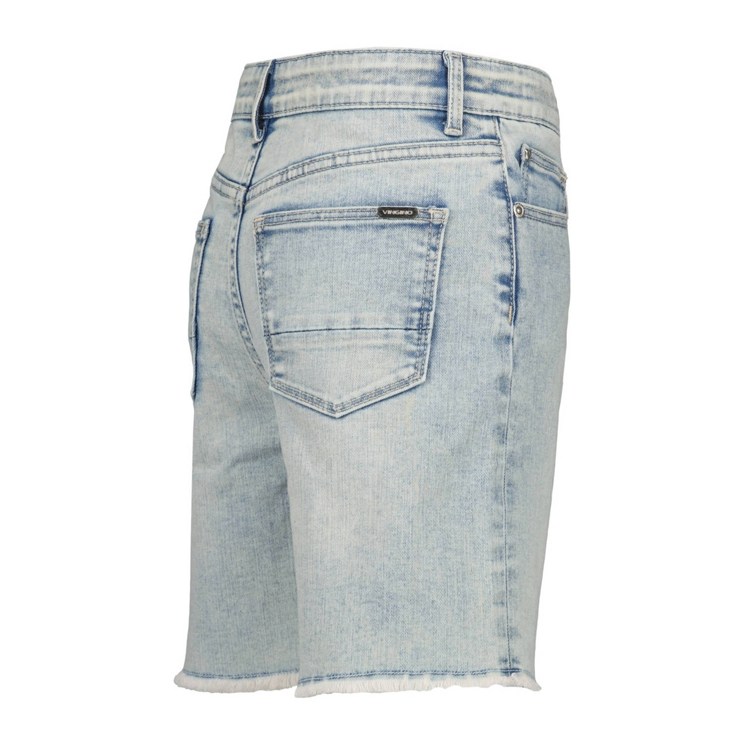 Vingino regular fit denim short Denise lichtblauw