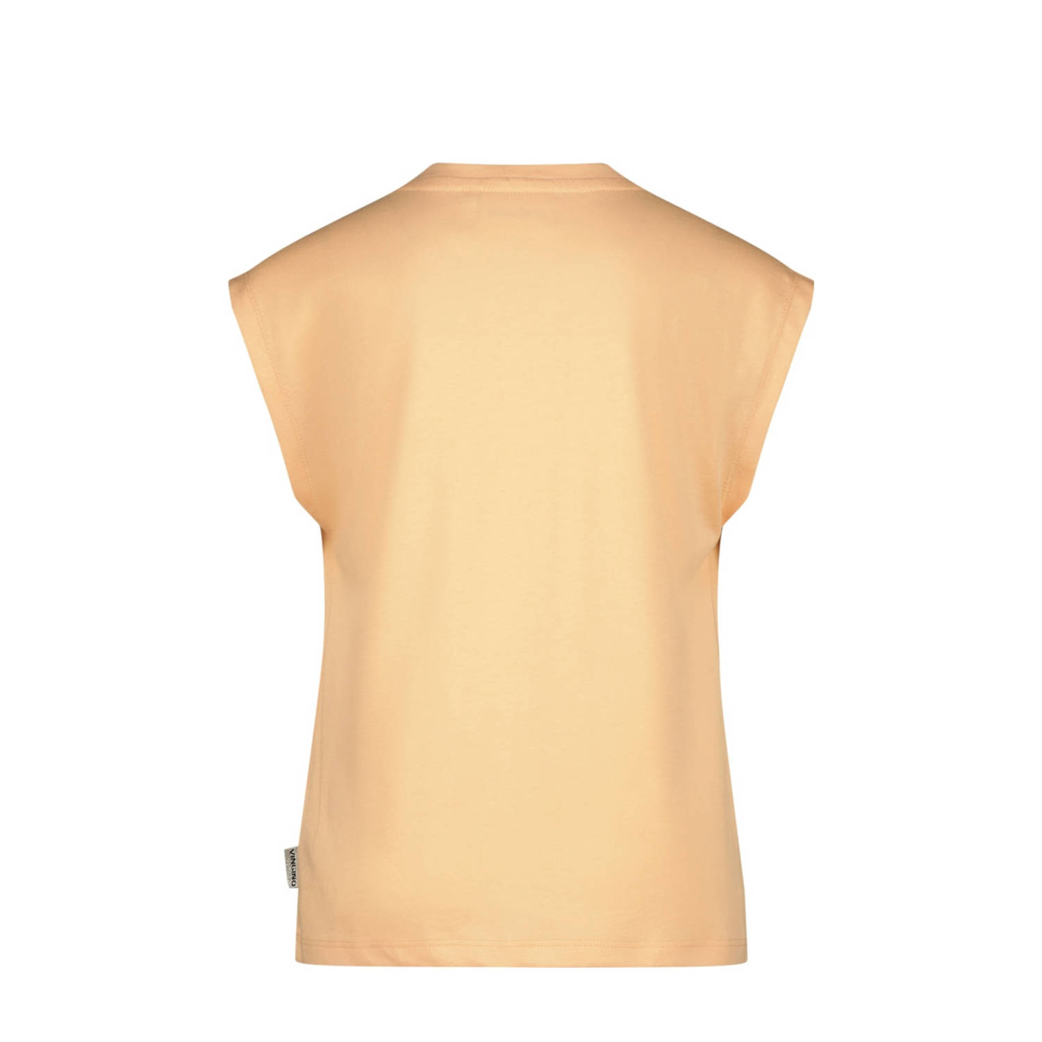 Vingino T-shirt Henya met printopdruk zachtoranje