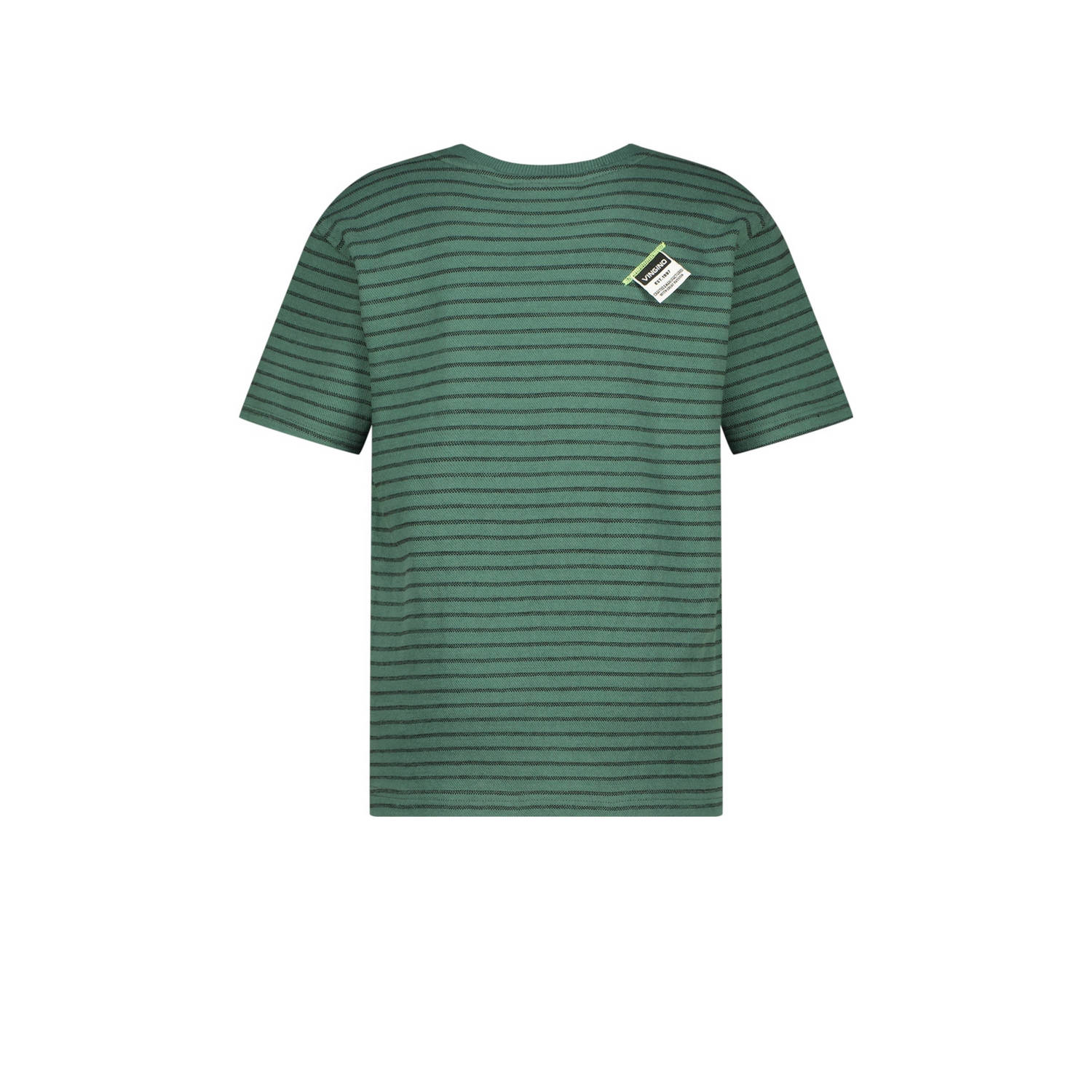 Vingino gestreept T-shirt Hiweko donkergroen
