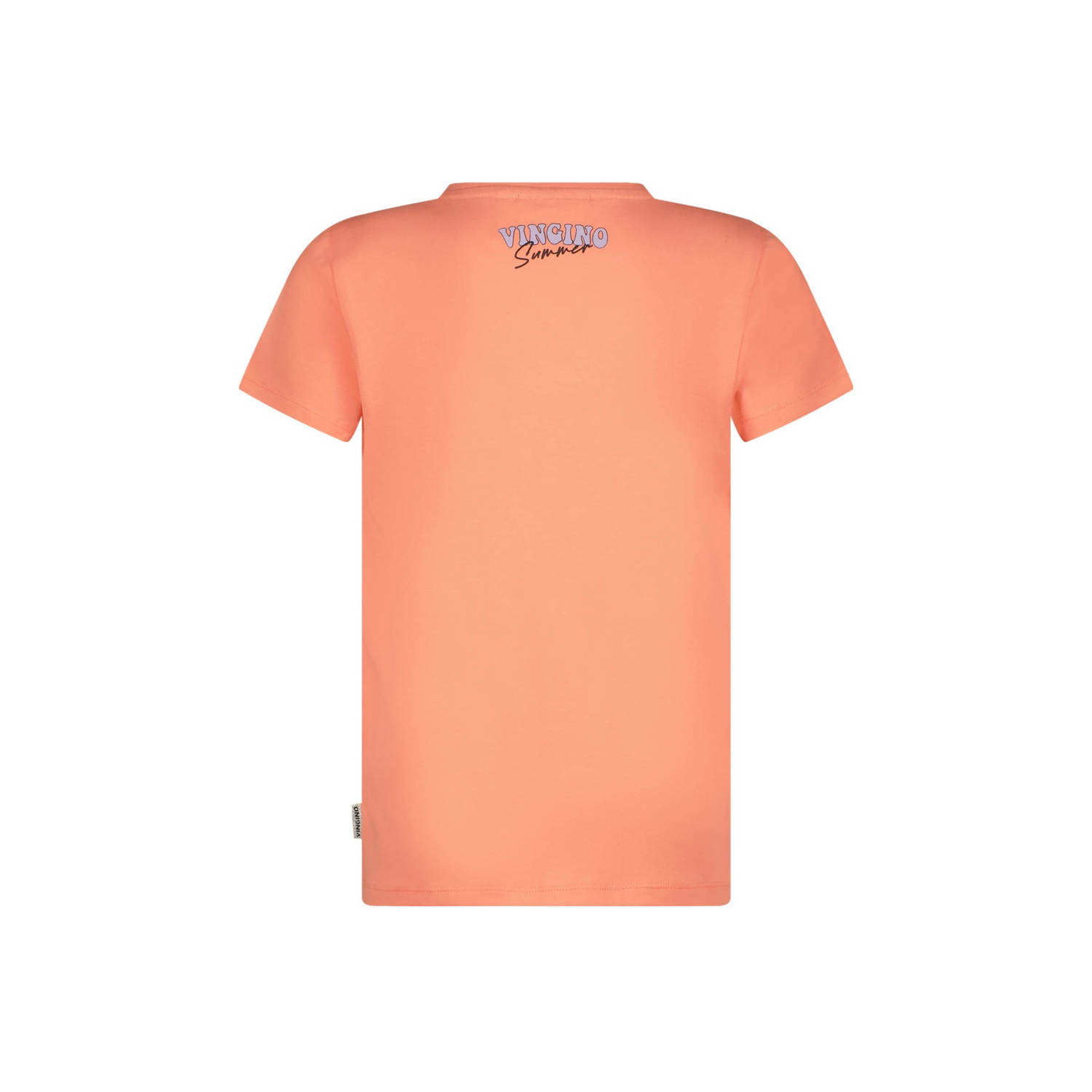 Vingino T-shirt met printopdruk oranje