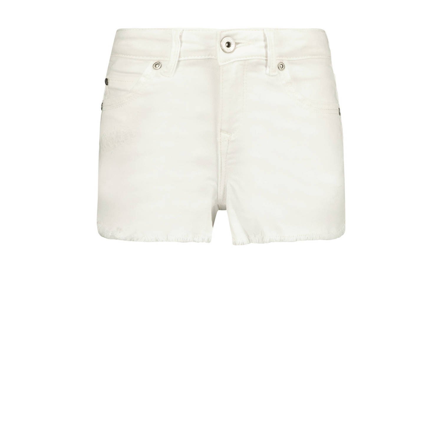 VINGINO denim short Daizy special white denim Korte broek Wit Meisjes Stretchdenim 134