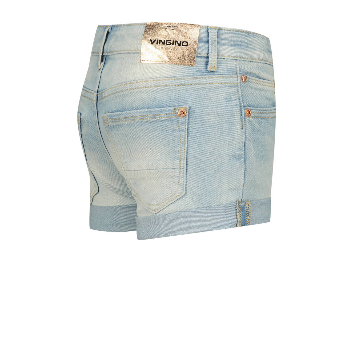 Vingino denim short Damara light indigo