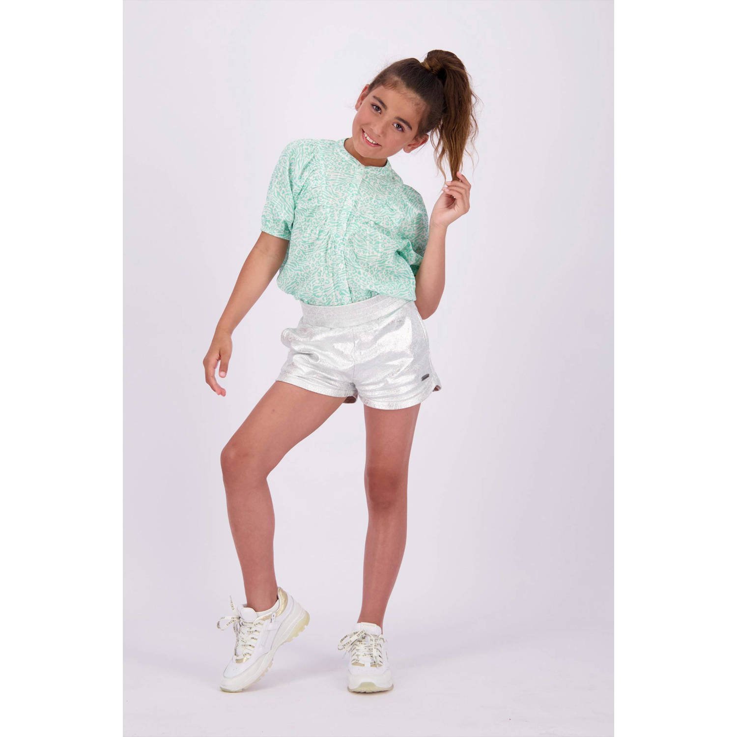 VINGINO metallic casual short Rinny zilver metallic Korte broek Meisjes Katoen 152