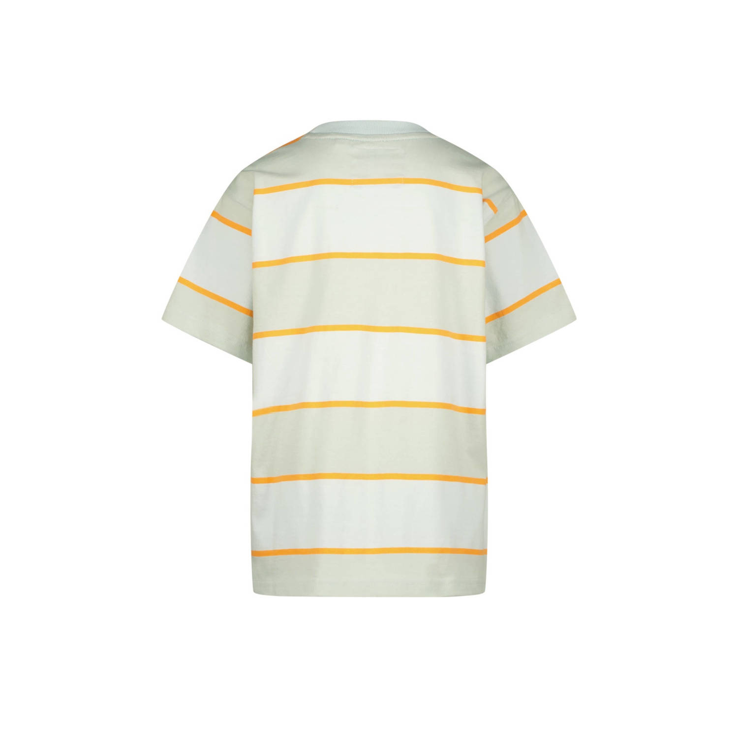 Vingino gestreept T-shirt Hipe lichtblauw groen oranje