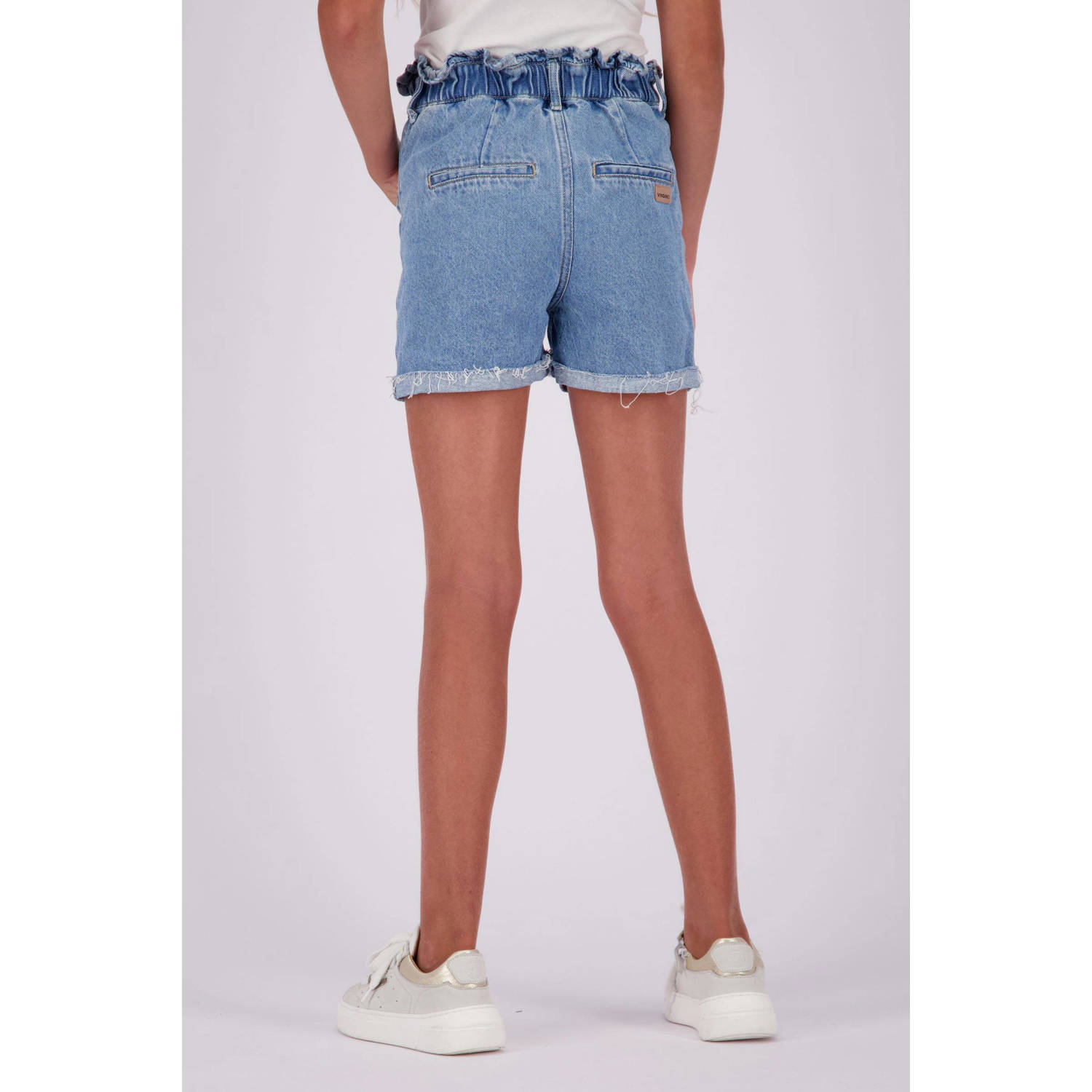 Vingino high waist denim short Demy blue vintage