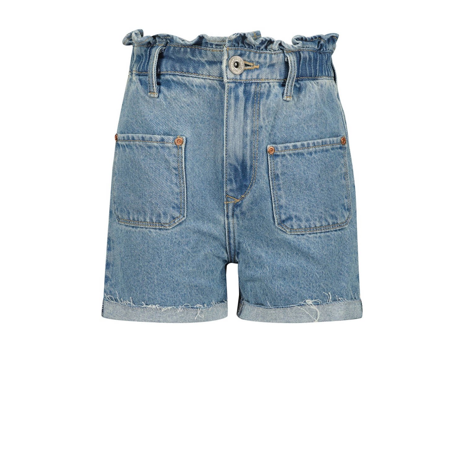 Vingino high waist denim short Demy blue vintage