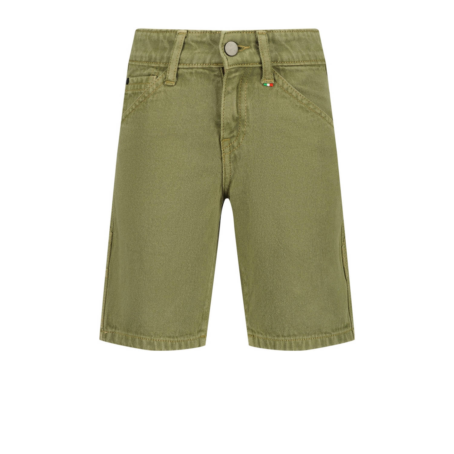 VINGINO bermuda Constanzo groen Korte broek Jongens Katoen Effen 134